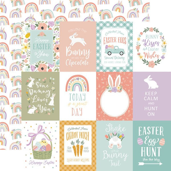 ECHO PARK COLLECTION ITS EASTER TIME 12 X 12 PAPER 3X4 CARD - IET300009