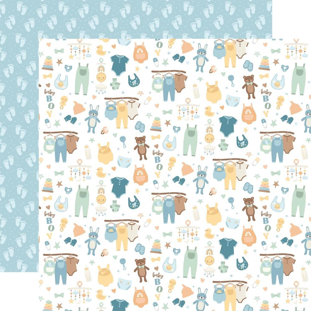 ECHO PARK COLLECTION OUR BABY BOY 12 X 12 PAPER SPACE DREAMS - OBB302002