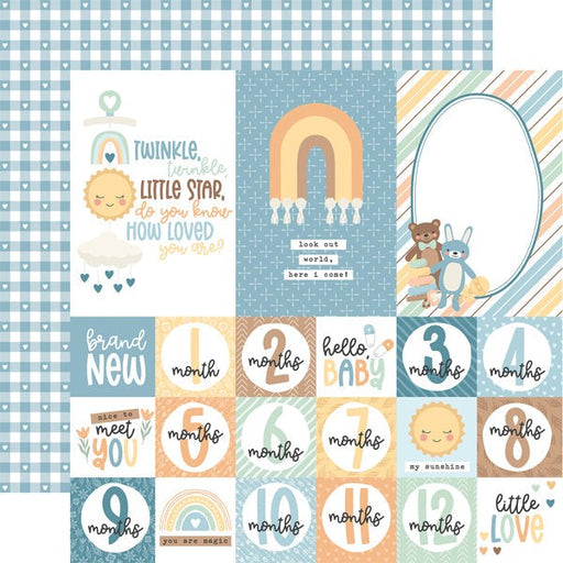 ECHO PARK COLLECTION OUR BABY BOY 12 X 12 PAPER MULTI CARD - OBB302006