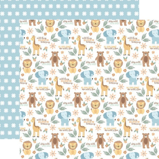 ECHO PARK COLLECTION OUR BABY BOY 12 X 12 PAPER WILD ANMLS - OBB302010