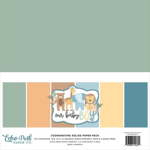 ECHO PARK OUR BABY BOY 12 X 12 SOLID PACK - OBB302015