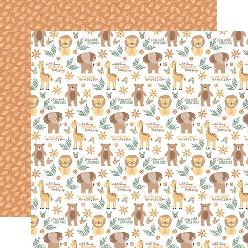 ECHO PARK COLLECTION OUR BABY 12 X 12 PAPER WILD THING - OB303002