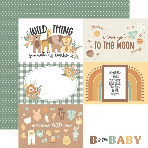 ECHO PARK COLLECTION OUR BABY 12 X 12 PAPER 6X4 CARDS - OB303005