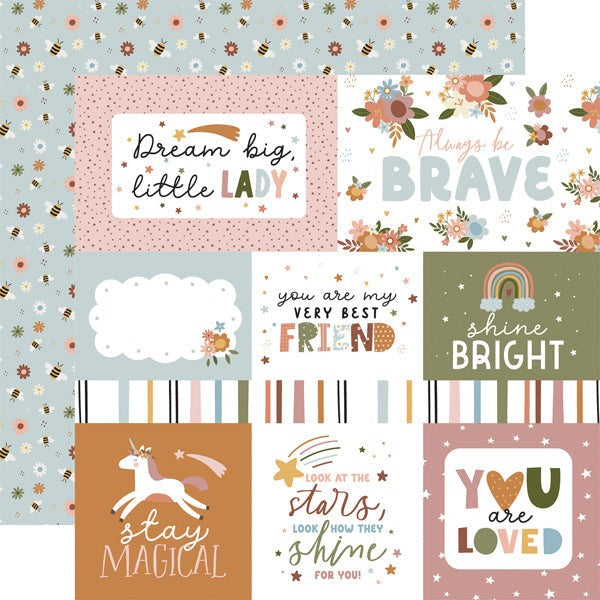 ECHO PARK DREAM BIG GIRL PAPER JOURNALING CARDS - DBG305012