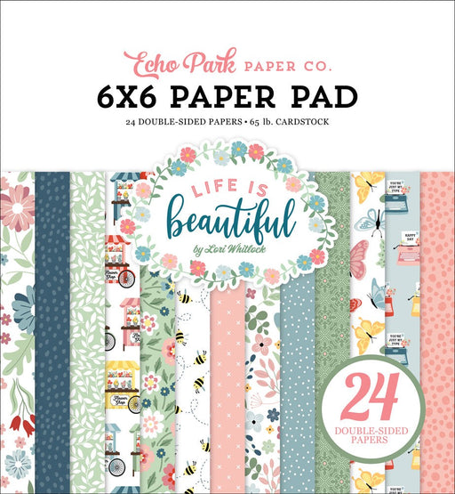 ECHO PARK COLLECTION LIFE IS BEAUTIFUL 6X6 PAPER PAD - LIB309023