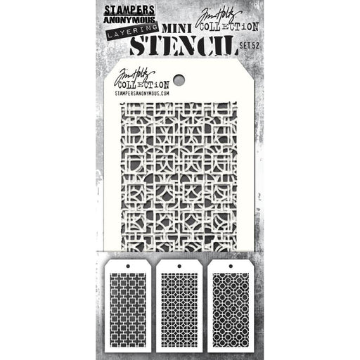 TIM HOLTZ COLLECTION LAYERING STENCIL PKT 3 SET 52 - THMST052