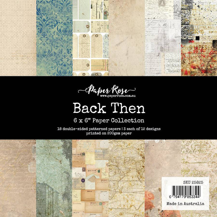 PAPER ROSE PAPER PAD 6 X 6 BACK THEN - 25825