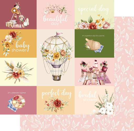 UNIQUELY CREATIVE 12 X 12 BOHO PICNIC PAPER HAZEL - UCP2404