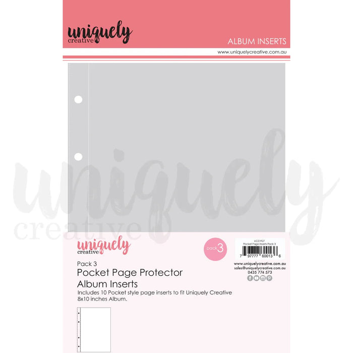 UNIQUELY CREATIVE POCKET PAGE PROTECTOR INSERT PACKET 3 - UCE1927