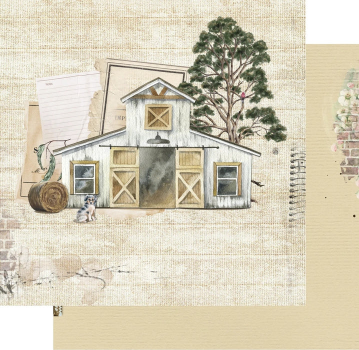 UNIQUELY CREATIVE 12 X12 PAPER AMONG THE GUMTREE MARREE - UCP2413