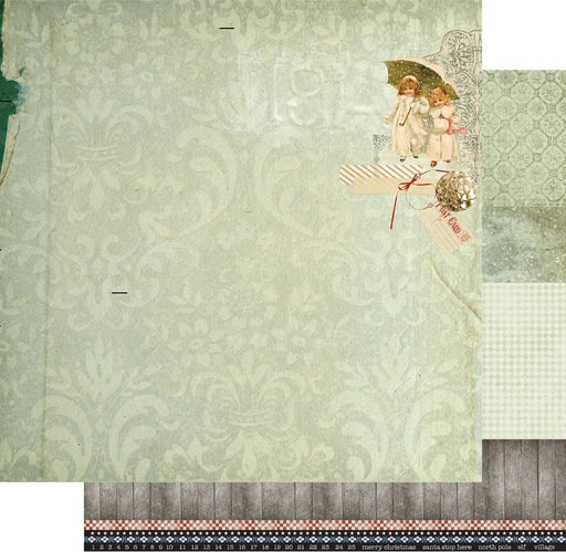 UNIQUELY CREATIVE 12 X12 PAPER VERY VINTAGE XMAS JOY WORLD - UCP2443