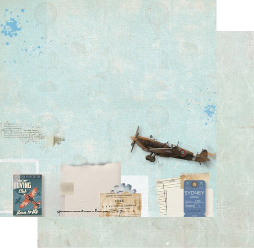 UNIQUELY CREATIVE 12 X 12 PAPER DRIVE & FLY PLANE - UCP2245