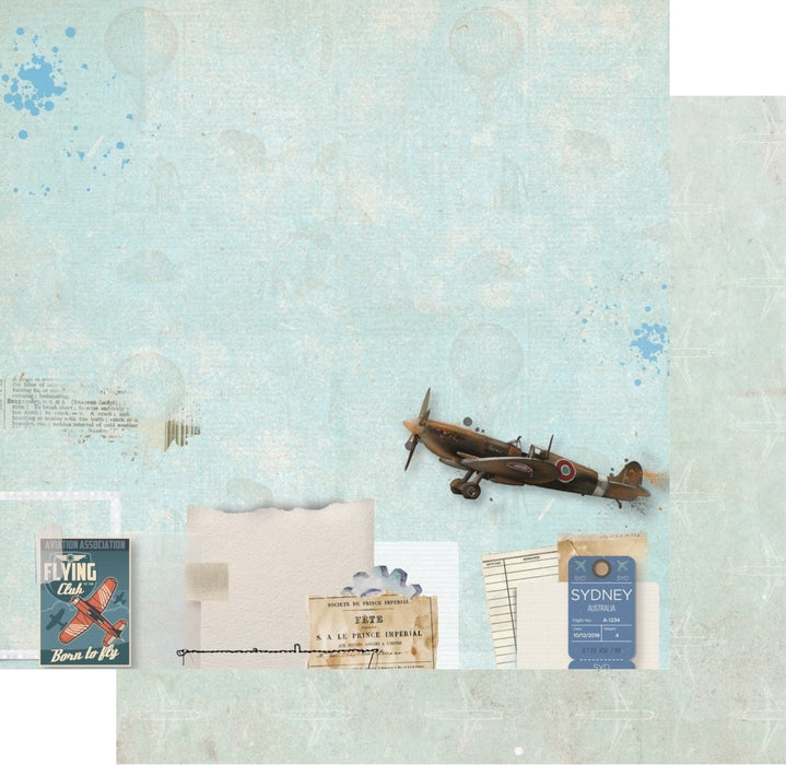 UNIQUELY CREATIVE 12 X 12 PAPER DRIVE & FLY PLANE - UCP2245