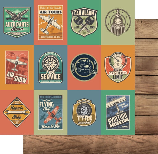 UNIQUELY CREATIVE 12 X 12 PAPER DRIVE & FLY AIR SHOW - UCP2241