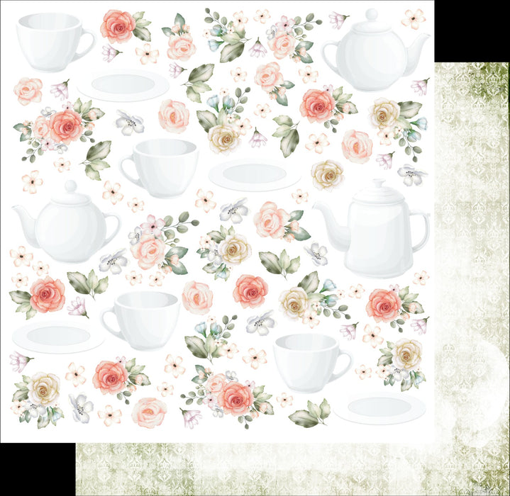 UNIQUELY CREATIVE 12 X 12 PAPER HIGH TEA CUP & SAUCER - UCP2282