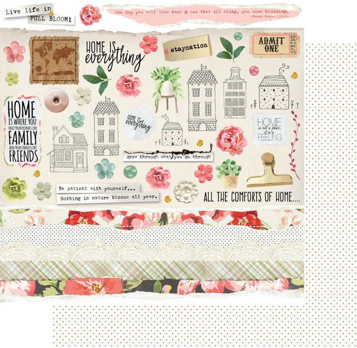 UNIQUELY CREATIVE 12 X 12 PAPER FULL BLOOM GROW - UCP2352