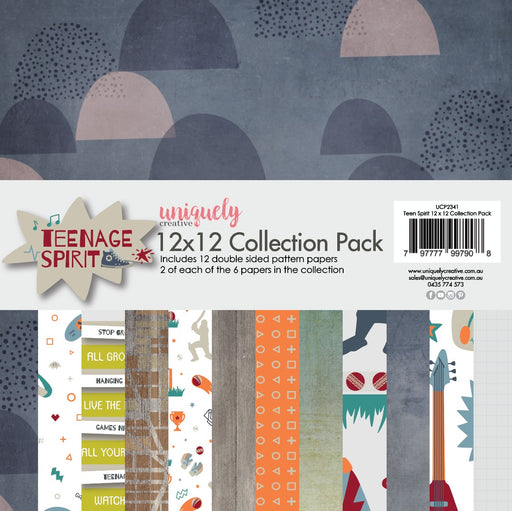 UNIQUELY CREATIVE 12 X 12 PAPER TEENAGE SPIRIT COLL PACK - UCP2341