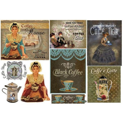 STAMPERIA A3 RICE PAPER BLACK COFFEE - DFS216