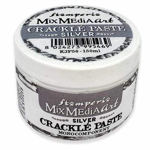 STAMPERIA SILVER CRACKLE PASTE 150ML - K3P56
