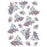 STAMPERIA A4 RICE PAPER TEXTURED WITH LILAC - DFSA4106