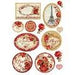 STAMPERIA A4 RICE PAPER RED ROSES AND FRAMES - DFSA4137