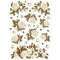 STAMPERIA A4 RICE PAPER QWINTER WOOD ROSES - DFSA4152