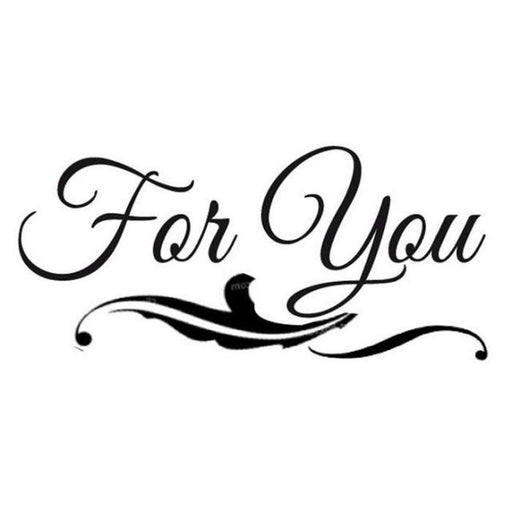 STAMPERIA RUBBER STAMP 7CM X 11CM FOR YOU - WTKCC29