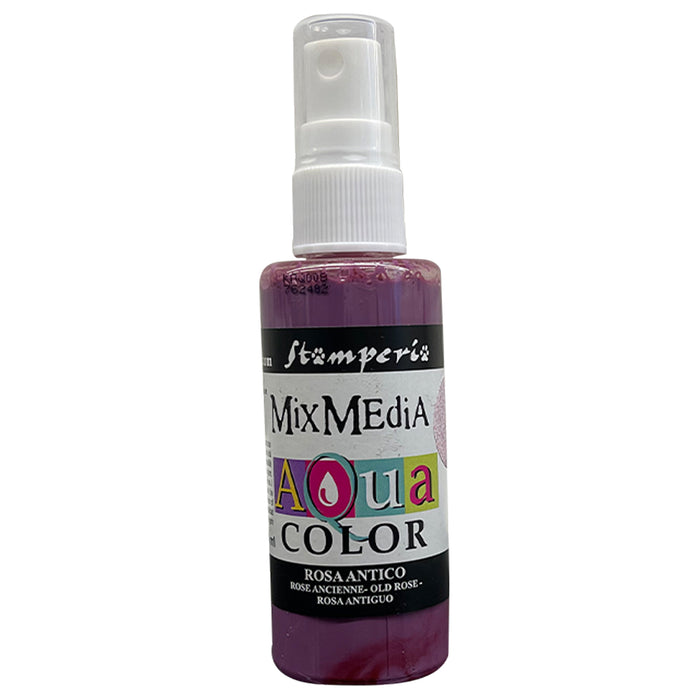 STAMPERIA AQUACOLOR SPRAY 60ML ANTIQUE PINK - KAQ008