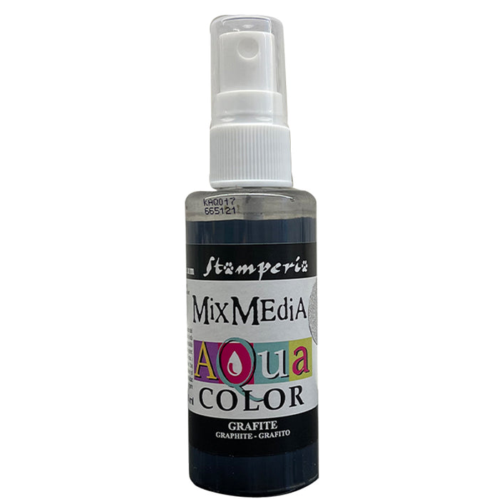 STAMPERIA AQUACOLOR SPRAY 60ML GRAPHITE - KAQ017