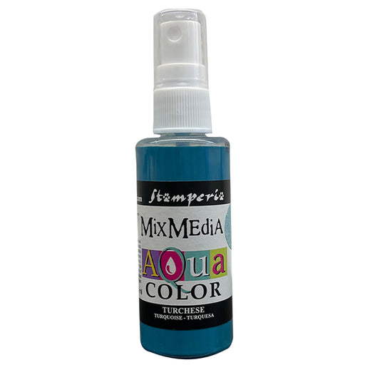 STAMPERIA AQUACOLOR SPRAY 60ML TURQUOISE - KAQ018