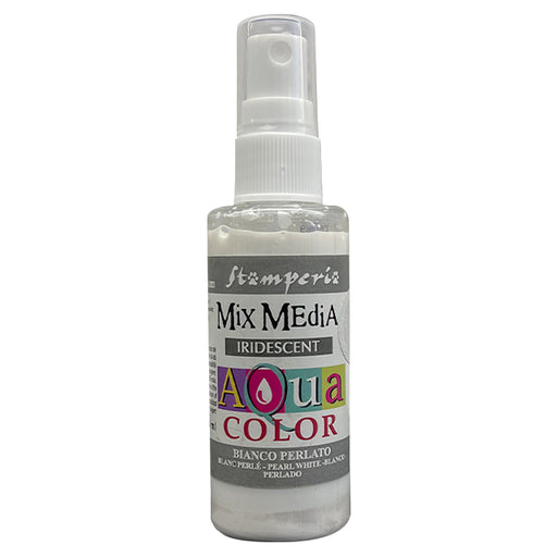 STAMPERIA AQUACOLOR SPRAY 60ML PEARL WHITE - KAQ019