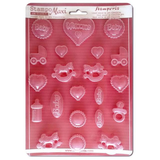 STAMPERIA SOFT MOULDS A4 BABY MOTIFS - K3PTA407