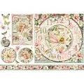 STAMPERIA A3 RICE PAPER LADIES AND CLOCKS - DFS357