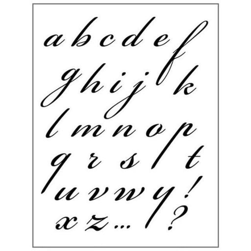 STAMPERIA RUBBER STAMP 14CM X 18CM ITALIC ALPHABET - WTKCC119
