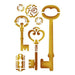 STAMPERIA STENCIL 20CM X 15CM KEYS AND LOCKS - KSD275