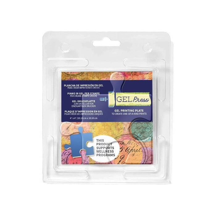 GEL PRESS REUSABLE PRINTING PLATE PUZZLE 4 X 4 - 10808PP