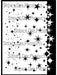 STENCILGIRL STENCIL A4 STARS STENCIL WITH STARS MASK EDGE - L843