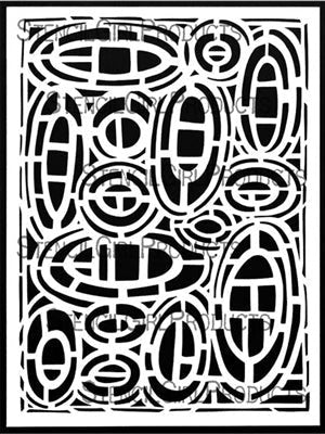 STENCILGIRL STENCIL A4 OH VELOCITY - L869