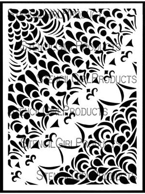 STENCILGIRL STENCIL A4 WATERFALL - L870
