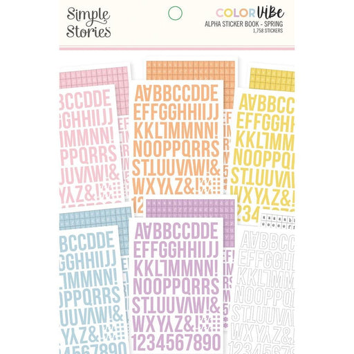 SIMPLE STORIES COLOR VIBE STICKER BOOK SPRING -CVS15807