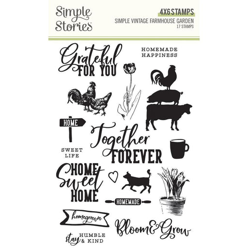 SIMPLE STORIES VINTAGE FARMHOUSE GARDEN STAMP - SS15029