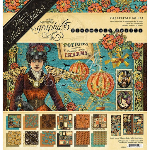 GRAPHIC 45 12 X12 PAPERCRAFTING SET STEAMPUNK SPELLS - G4502478