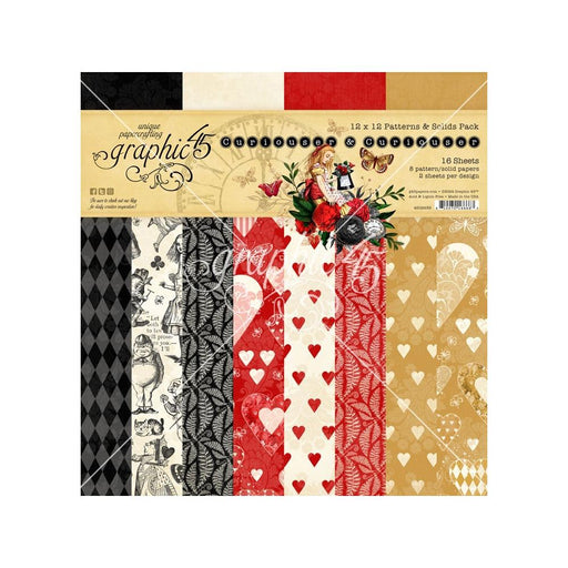 GRAPHIC 45 CURIOUSER 12 X 12 SOLID KIT - G4502939