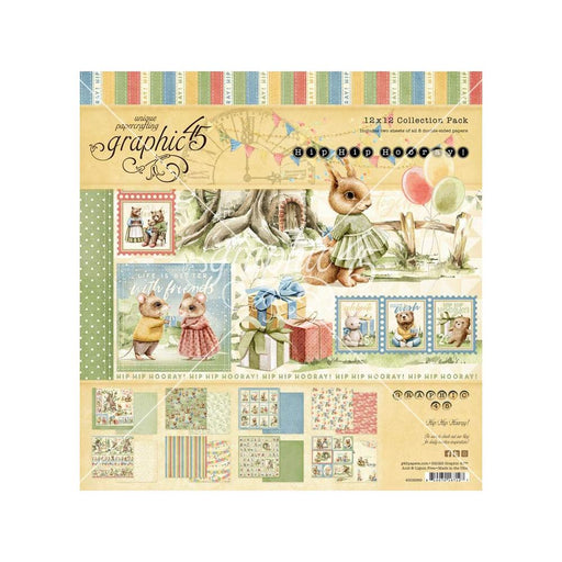 GRAPHIC 45 12X12 COLLECTION KIT HIPHIP HOORAY COLL -G4502989