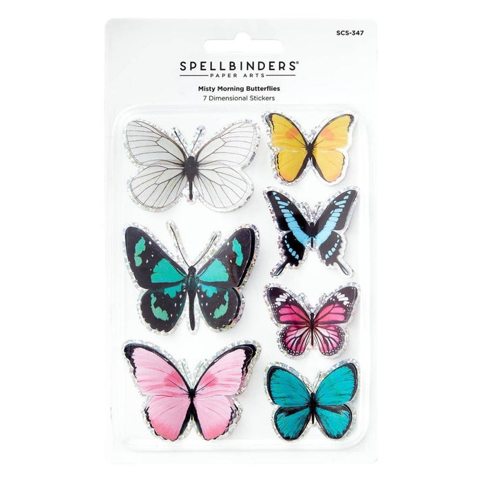 SPELLBINDERS BUTTERFLY STICKERS MISTY MORNING- SCS-347
