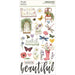 SIMPLE STORIES VINTAGE MEADOWS FLOWERCHIPBOARD FLOWER CHIPBOARD STICKERS -SS22621