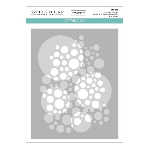 SPELLBINDERS LISA HORTON STENCILS CIRCLES - STN-106