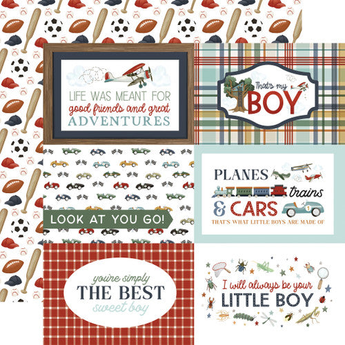 CARTA BELLA 12 X 2 PAPER MY BOY 6X4 JOURNALING CARDS - CBB419011