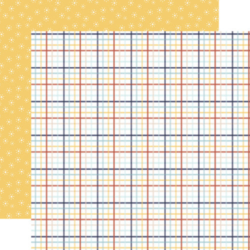 ECHO PARK BABY ON BOARD BOY 12X12 PAPER BOY PLAID - BOB415004