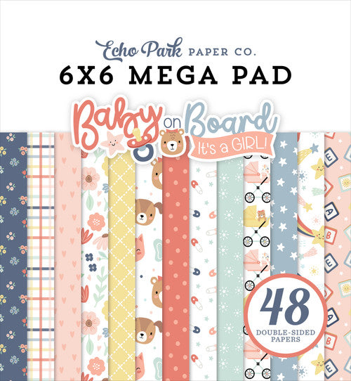 ECHO PARK BABY ON BOARD GIRL MEGA PAD PAPER - BOG414031